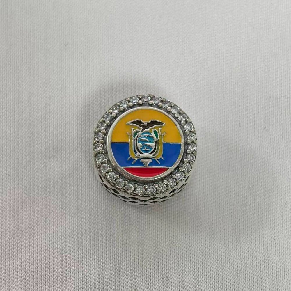 Pandora Ecuador Exclusive Bead Charm For Bracelet, S925 Silver Jewelry